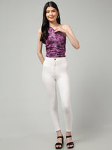 Clobug Stylish Printed Crop Top for Women – Trendy Summer Top