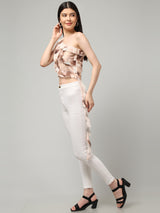 Clobug Stylish Printed Top for Women – Trendy Summer Top