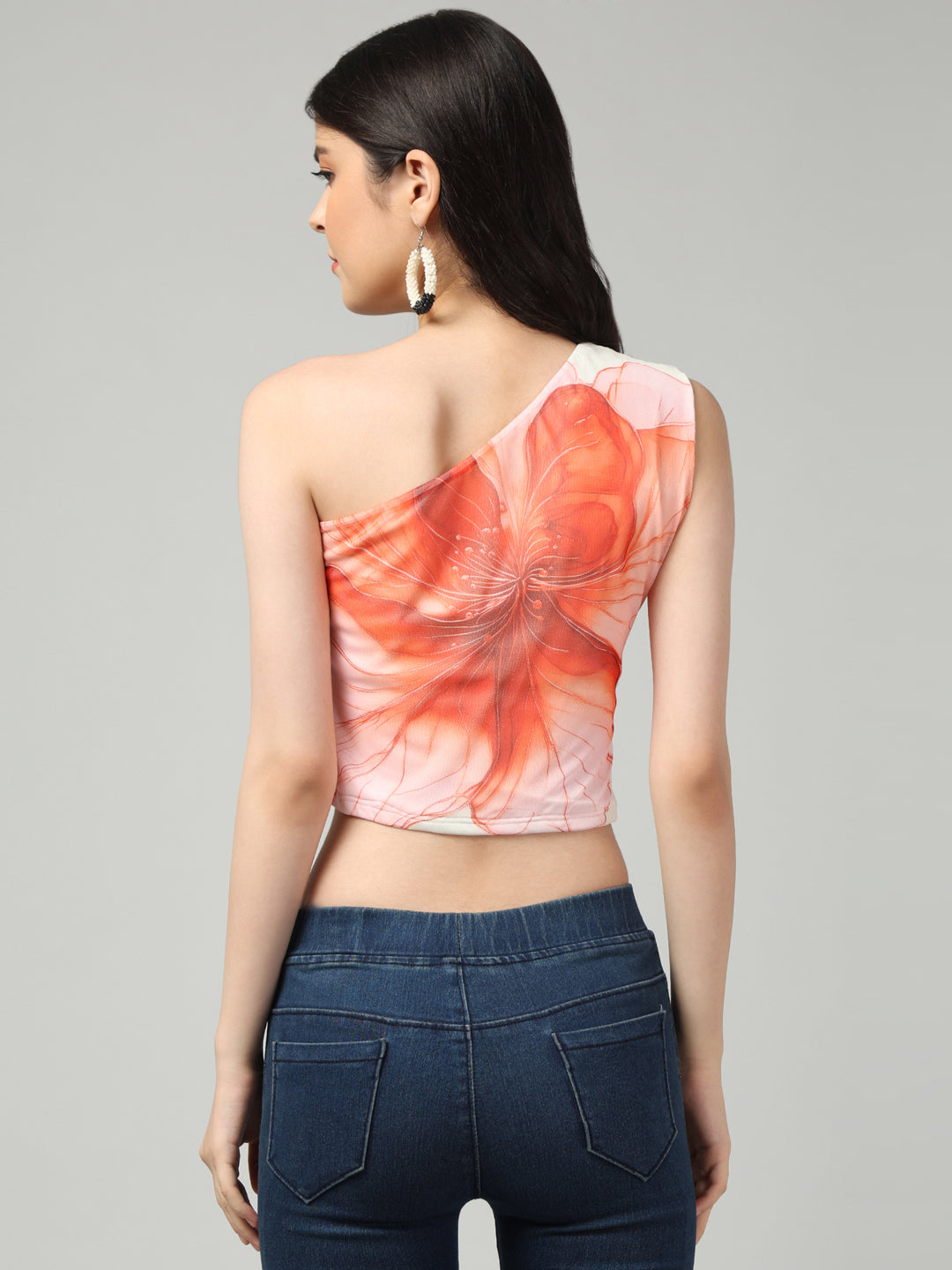 Clobug Stylish Printed Crop Top for Women – Trendy Summer Top