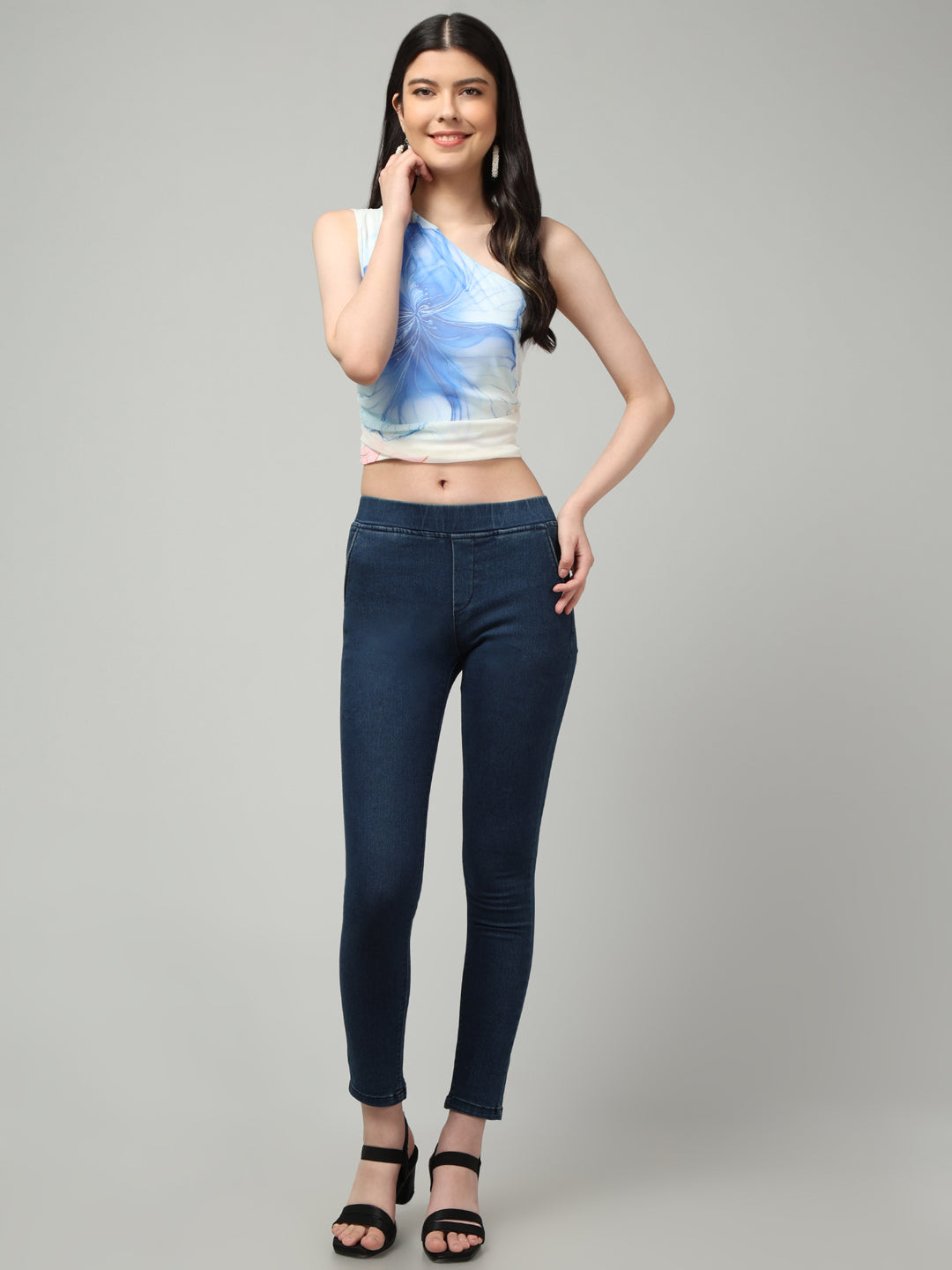 Clobug Stylish Printed Crop Top for Women – Trendy Summer Top