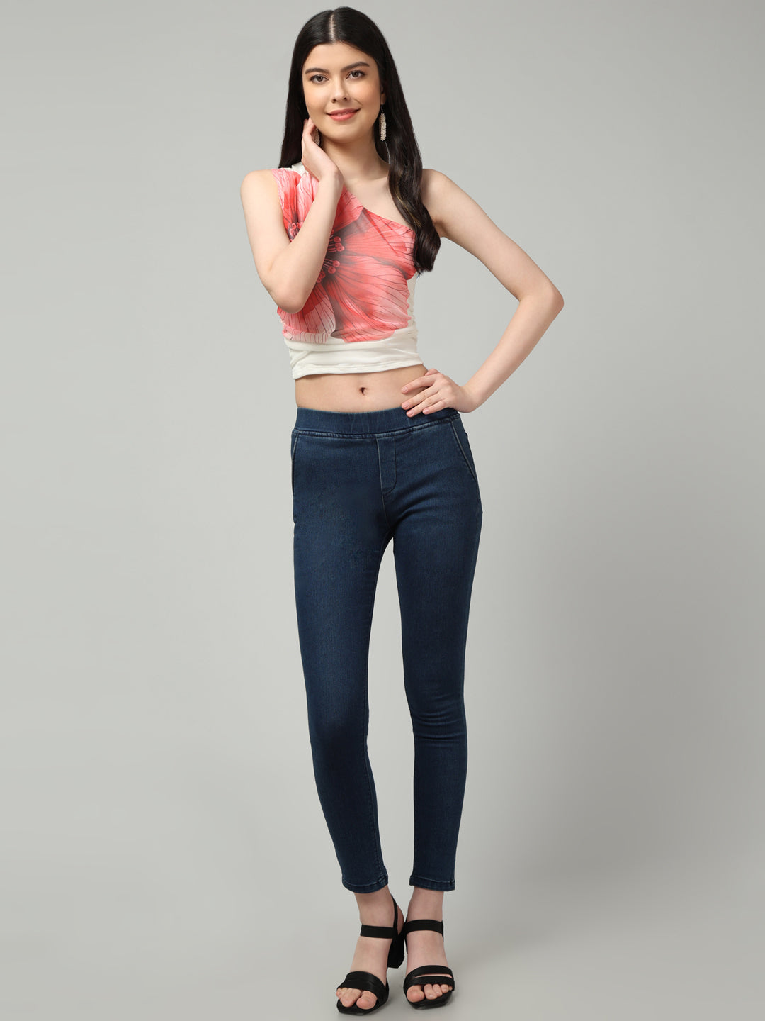 Clobug Stylish Printed Crop Top for Women – Trendy Summer Top