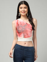 Clobug Stylish Printed Crop Top for Women – Trendy Summer Top