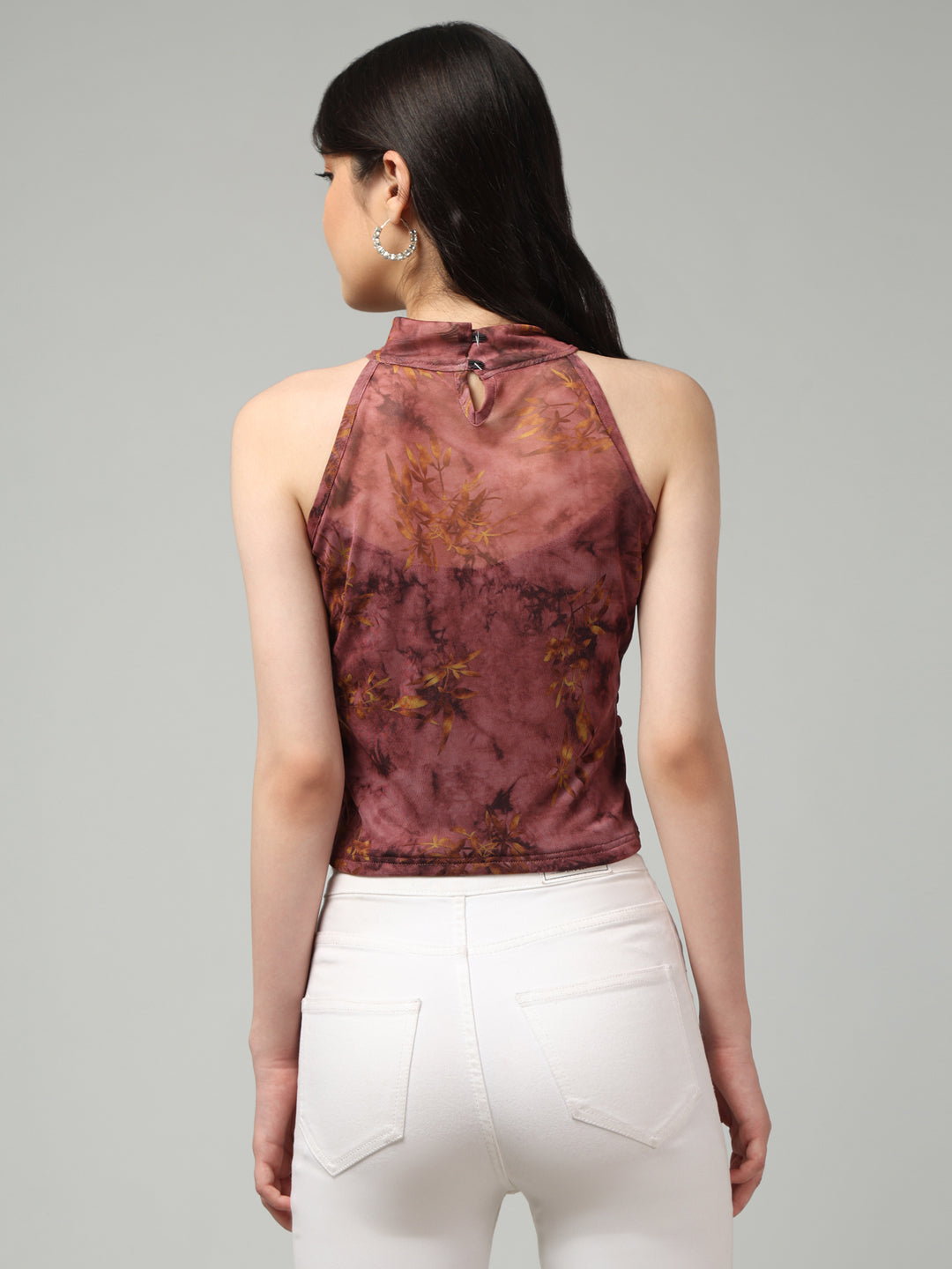 Clobug Stylish Printed Crop Top for Women – Trendy Summer Top