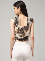 Clobug Stylish Printed Crop Top for Women – Trendy Summer Top