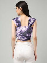 Clobug Stylish Printed Crop Top for Women – Trendy Summer Top