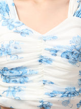 Clobug Stylish Printed Crop Top for Women – Trendy Summer Top