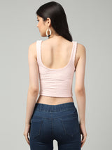 Clobug Stylish Solid Crop Top for Women – Trendy Summer Top