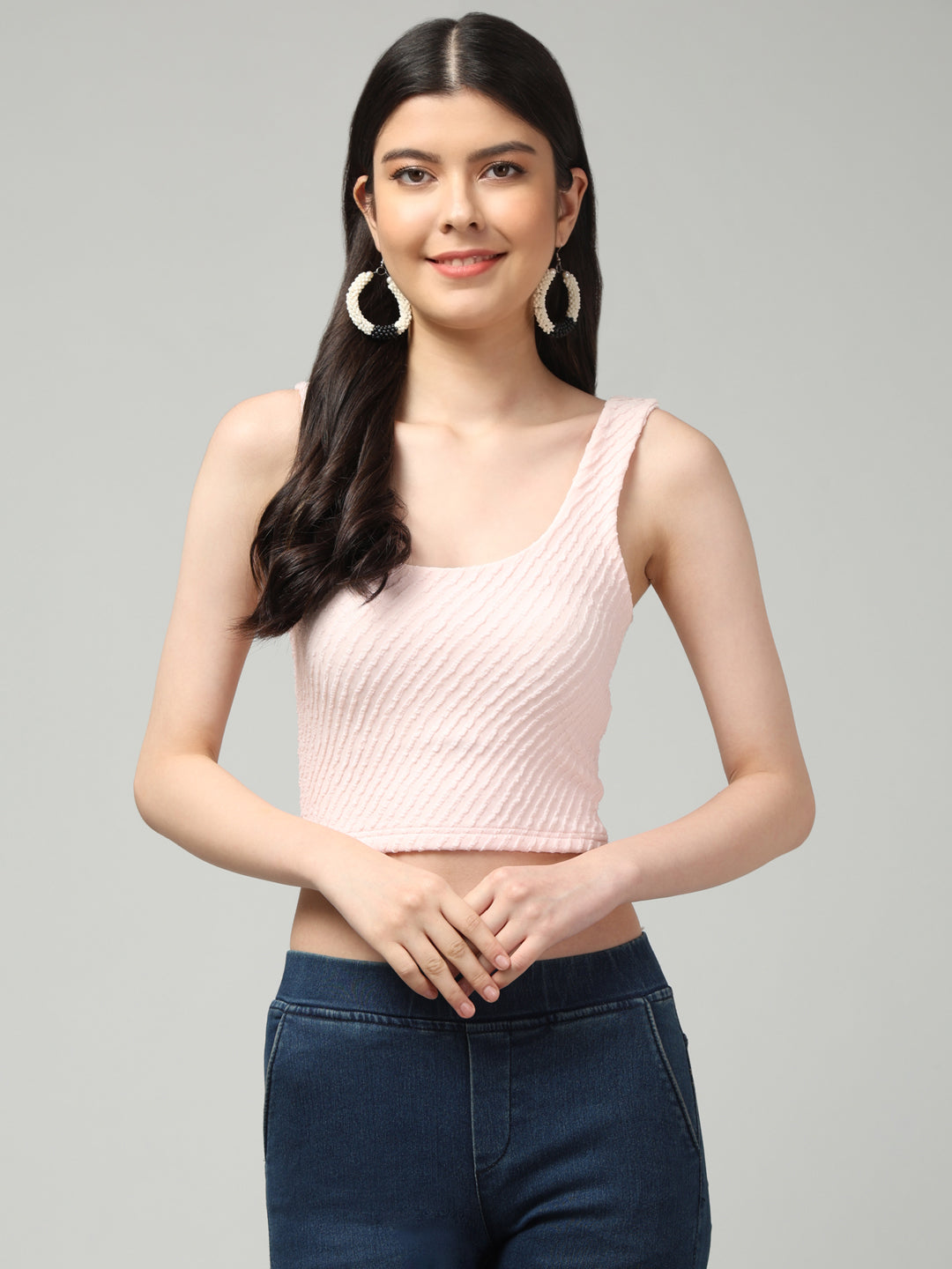 Clobug Stylish Solid Crop Top for Women – Trendy Summer Top