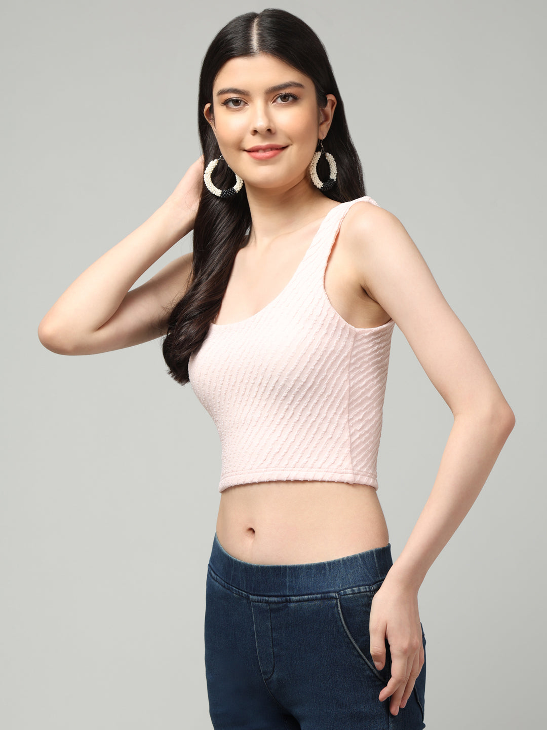 Clobug Stylish Solid Crop Top for Women – Trendy Summer Top