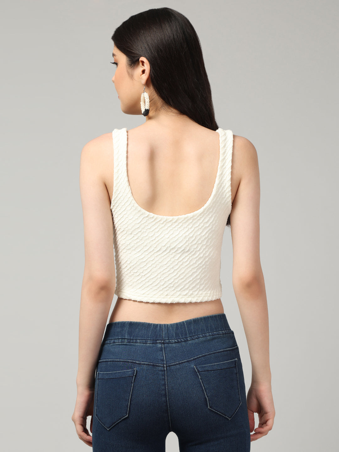 Clobug Stylish Solid Crop Top for Women – Trendy Summer Top