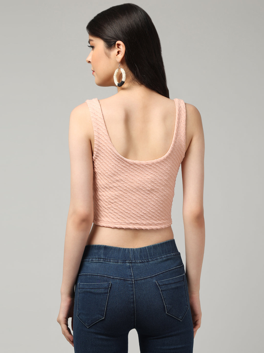 Clobug Stylish Solid Crop Top for Women – Trendy Summer Top