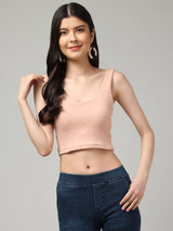 Clobug Stylish Solid Crop Top for Women – Trendy Summer Top