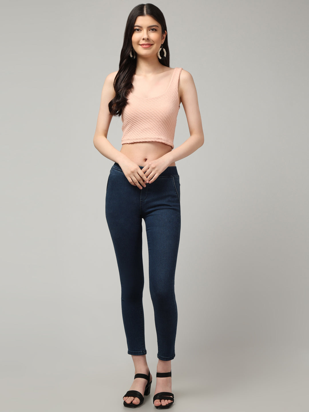 Clobug Stylish Solid Crop Top for Women – Trendy Summer Top