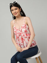 Clobug Stylish Printed Top for Women – Trendy Summer Top