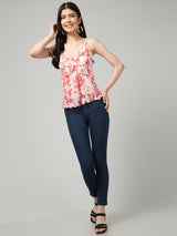 Clobug Stylish Printed Top for Women – Trendy Summer Top