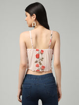 Clobug Stylish Printed Crop Top for Women – Trendy Summer Top