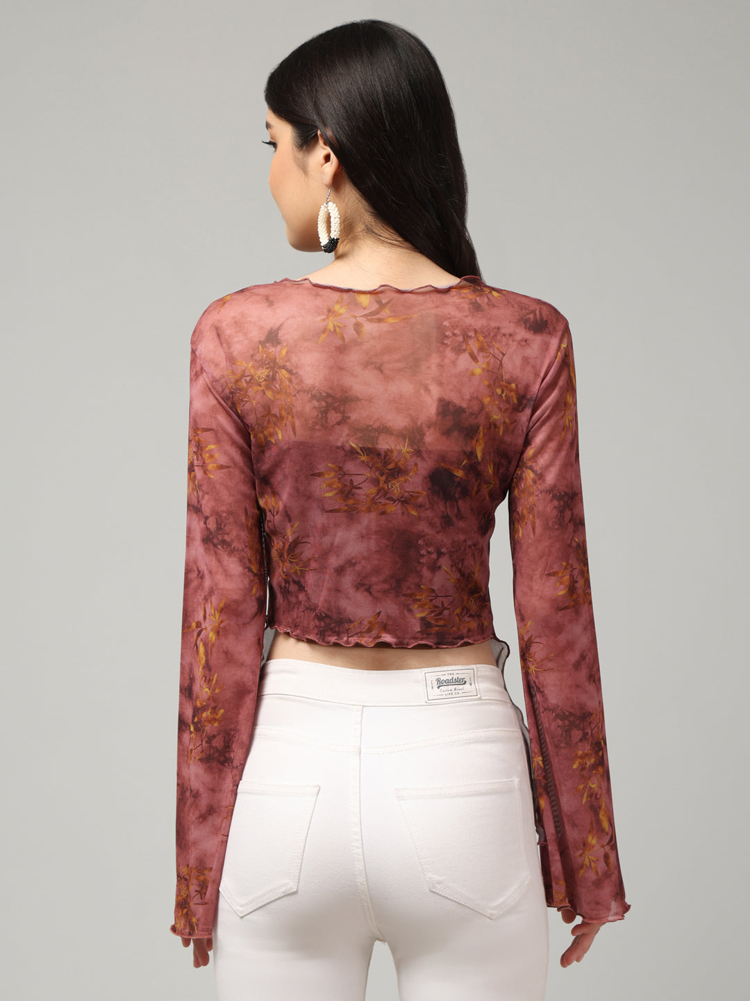 Clobug Stylish Printed Crop Top for Women – Trendy Summer Top