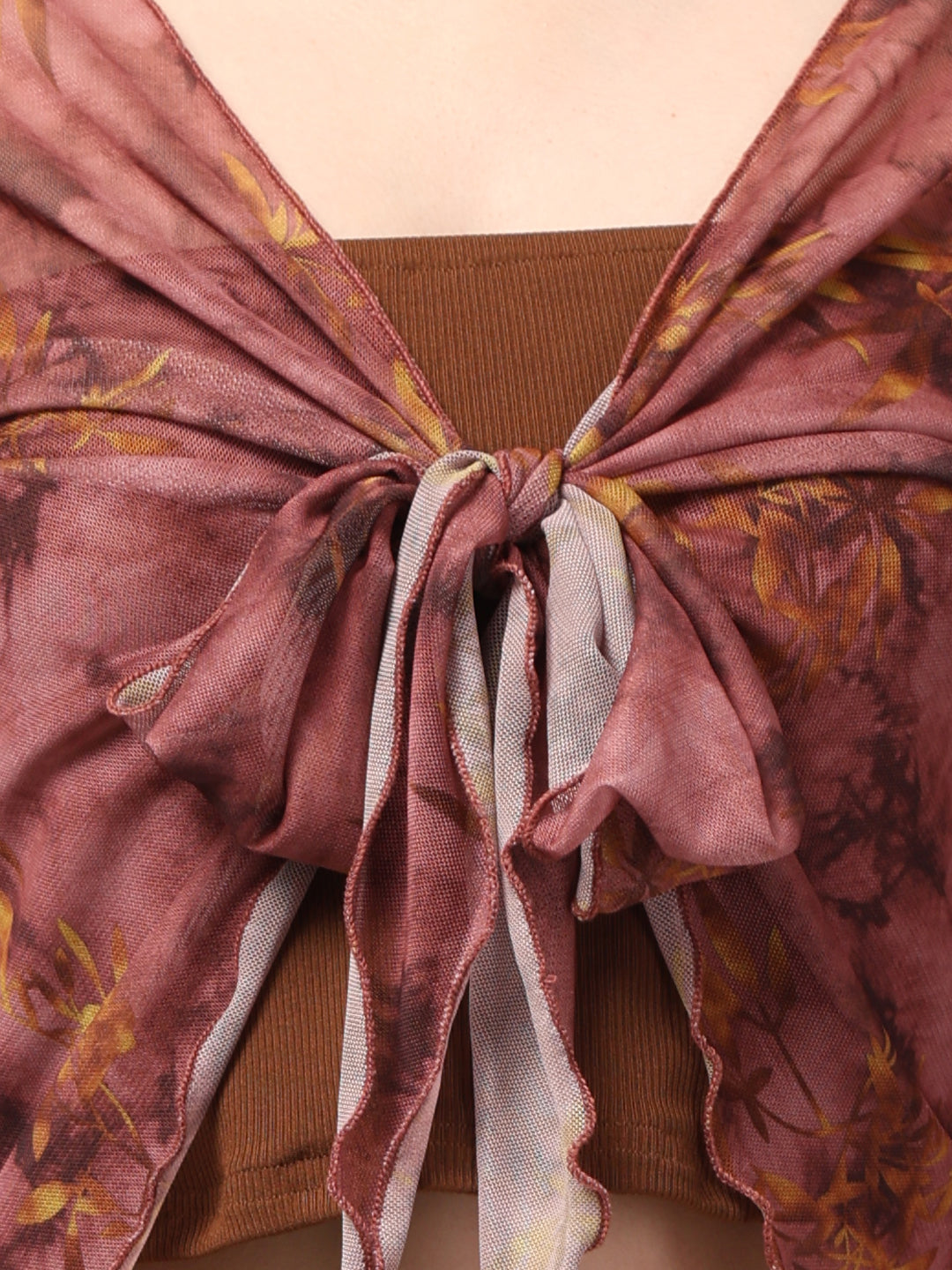 Clobug Stylish Printed Crop Top for Women – Trendy Summer Top