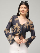 Clobug Stylish Printed Crop Top for Women – Trendy Summer Top