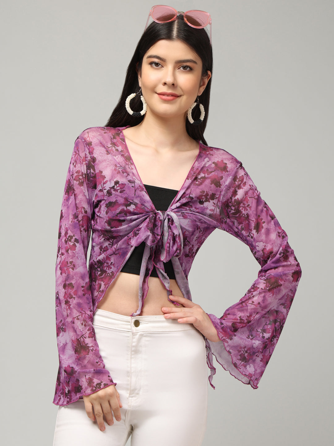 Clobug Stylish Printed Crop Top for Women – Trendy Summer Top