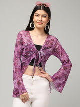 Clobug Stylish Printed Crop Top for Women – Trendy Summer Top