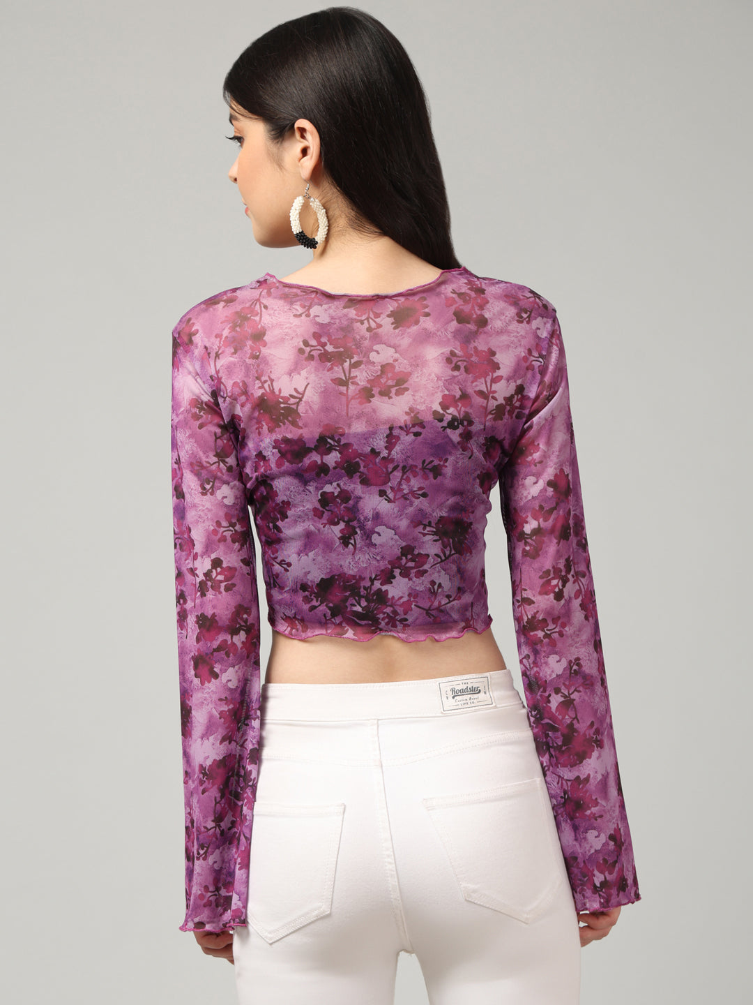 Clobug Stylish Printed Crop Top for Women – Trendy Summer Top