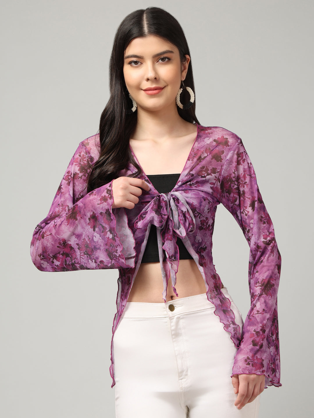 Clobug Stylish Printed Crop Top for Women – Trendy Summer Top