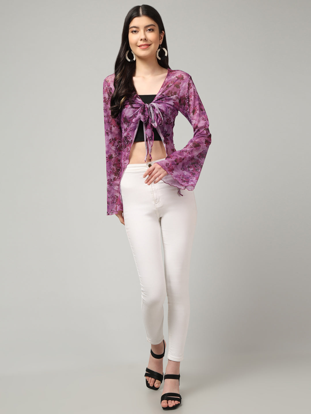 Clobug Stylish Printed Crop Top for Women – Trendy Summer Top