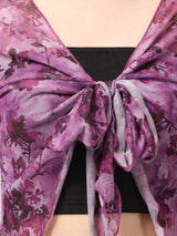 Clobug Stylish Printed Crop Top for Women – Trendy Summer Top