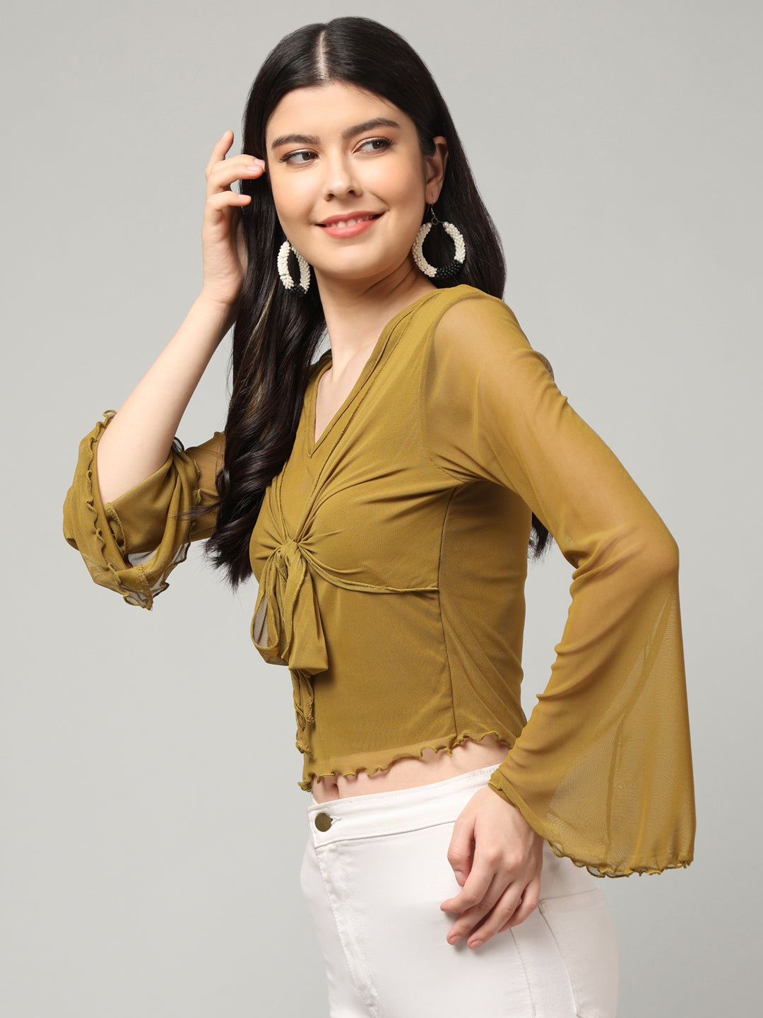 Clobug Stylish Solid Crop Top for Women – Trendy Summer Top