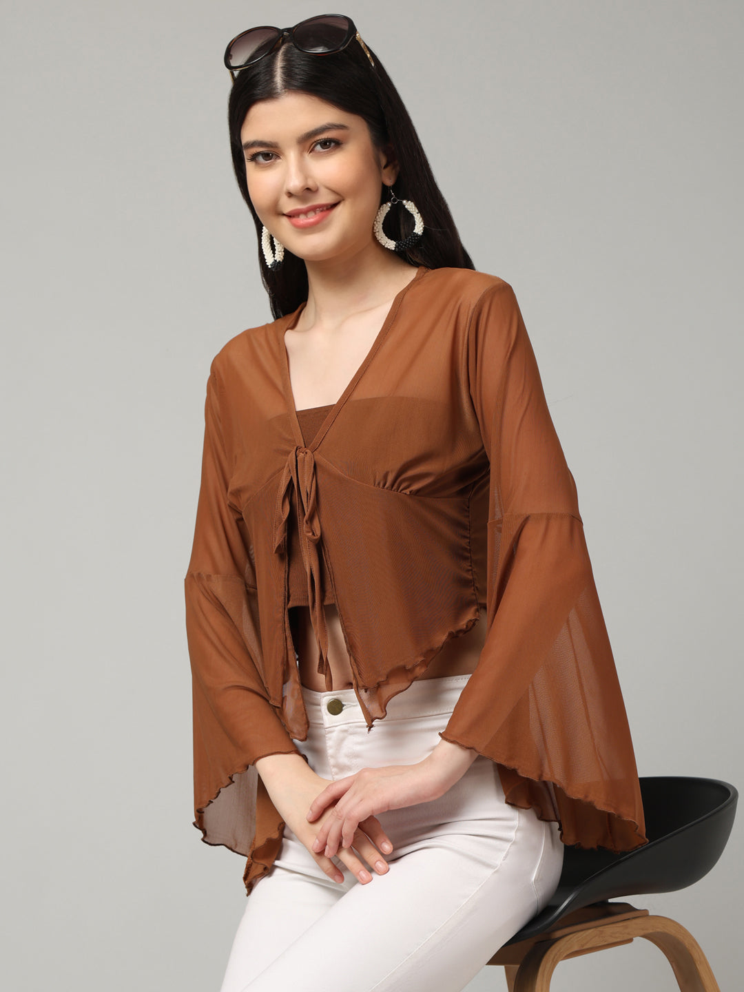 Clobug Stylish Solid Crop Top for Women – Trendy Summer Top