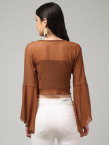 Clobug Stylish Solid Crop Top for Women – Trendy Summer Top