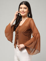 Clobug Stylish Solid Crop Top for Women – Trendy Summer Top