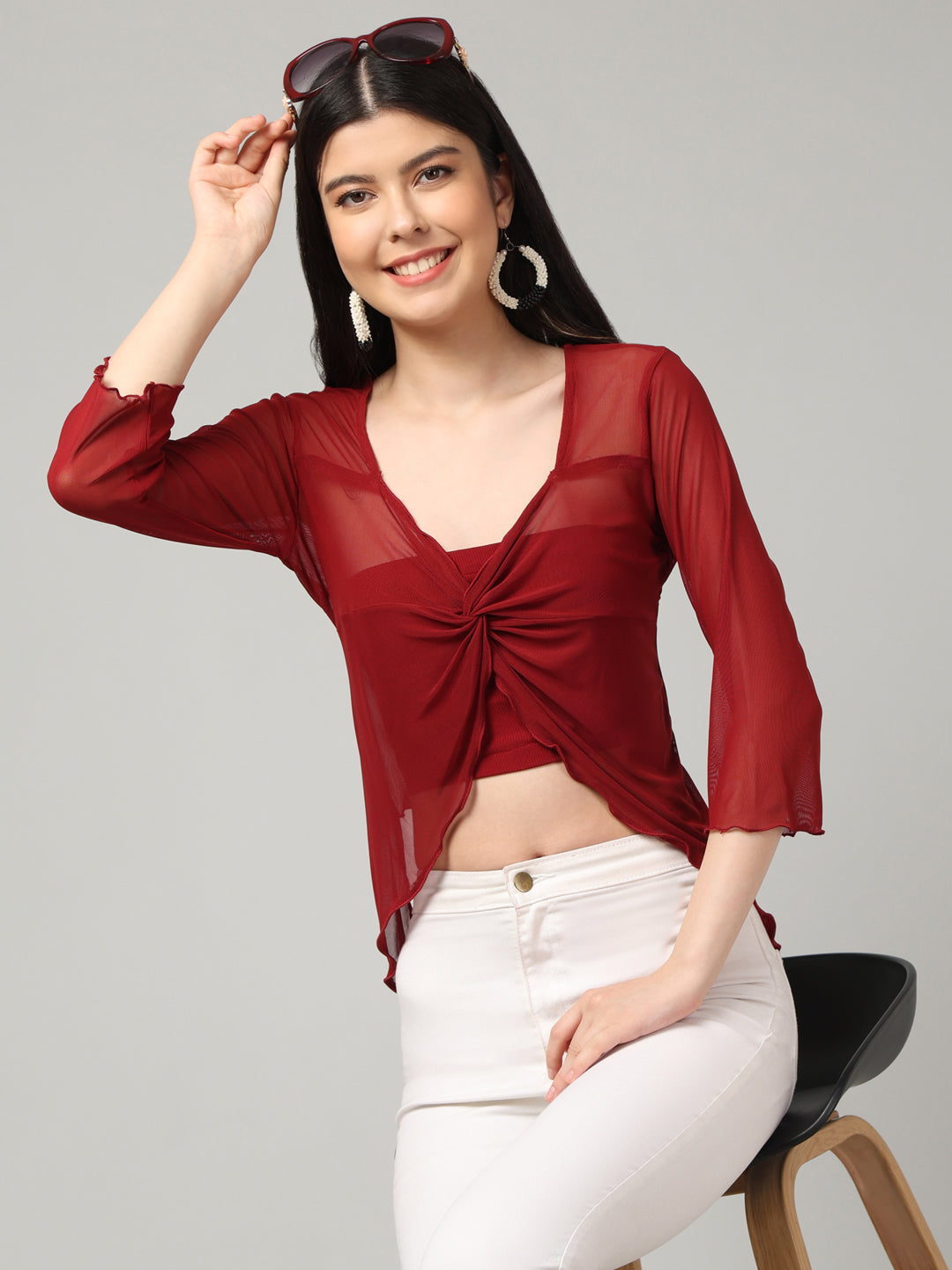 Clobug Stylish Solid Crop Top for Women – Trendy Summer Top