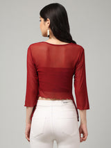 Clobug Stylish Solid Crop Top for Women – Trendy Summer Top