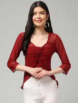 Clobug Stylish Solid Crop Top for Women – Trendy Summer Top