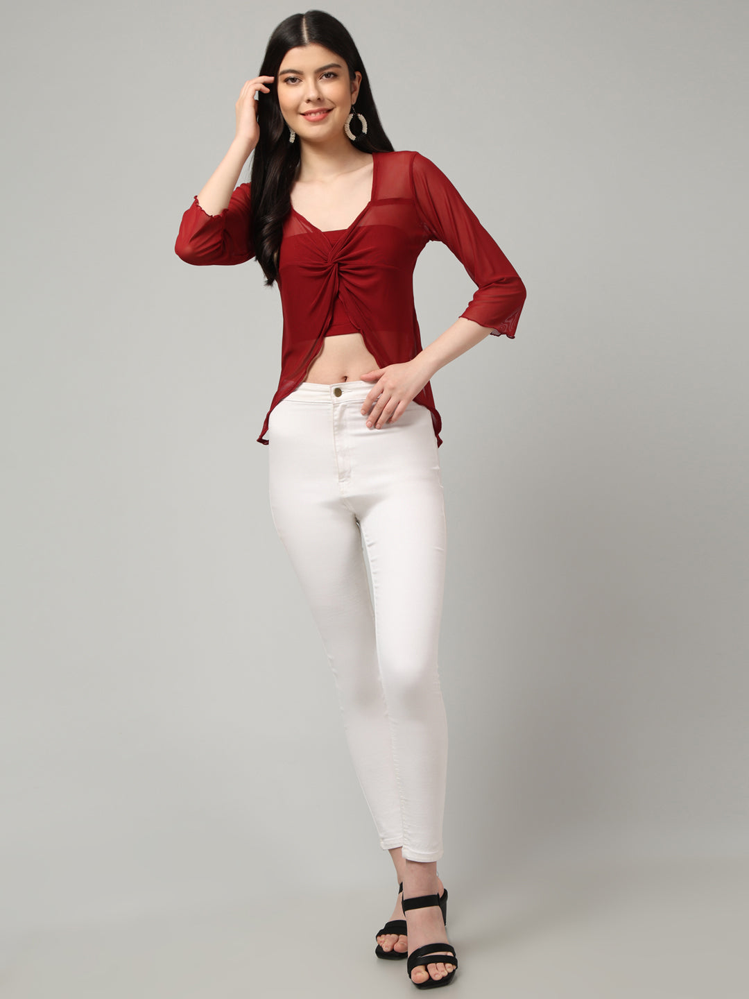 Clobug Stylish Solid Crop Top for Women – Trendy Summer Top