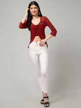 Clobug Stylish Solid Crop Top for Women – Trendy Summer Top