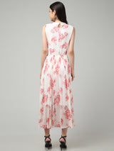 Clobug Women Stylish Printed Fit and Flare Dress– Trendy Summer Dress