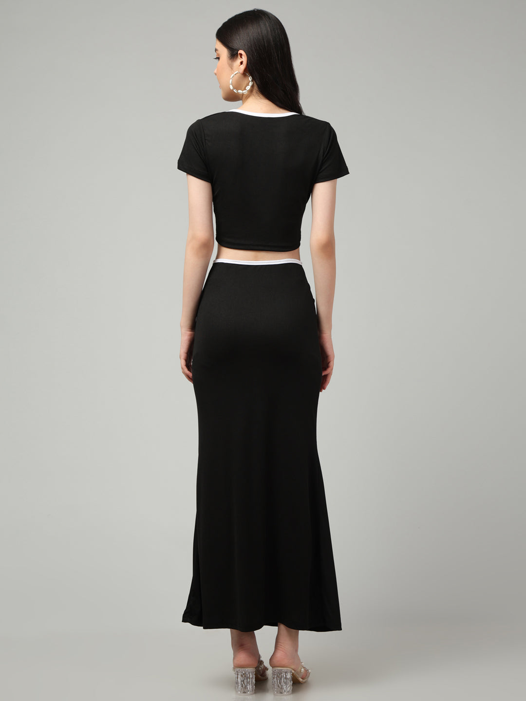 Clobug Women Cotton Blend Top & Skirt Co-ord Set