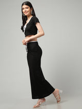 Clobug Women Cotton Blend Top & Skirt Co-ord Set