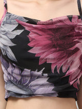 Clobug Women Printed Top & Skirt Co-ord Set