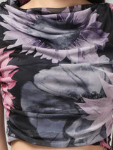 Clobug Women Printed Top & Skirt Co-ord Set