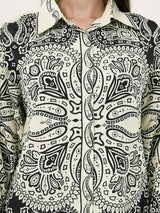 Clobug Women Printed Full Sleeve Crepe Shirt & Pant Co-ord Set