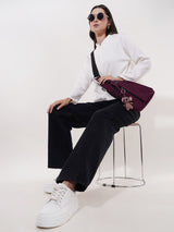 Clobug Women High Neck Full Sleeve Cotton Blend Jacket