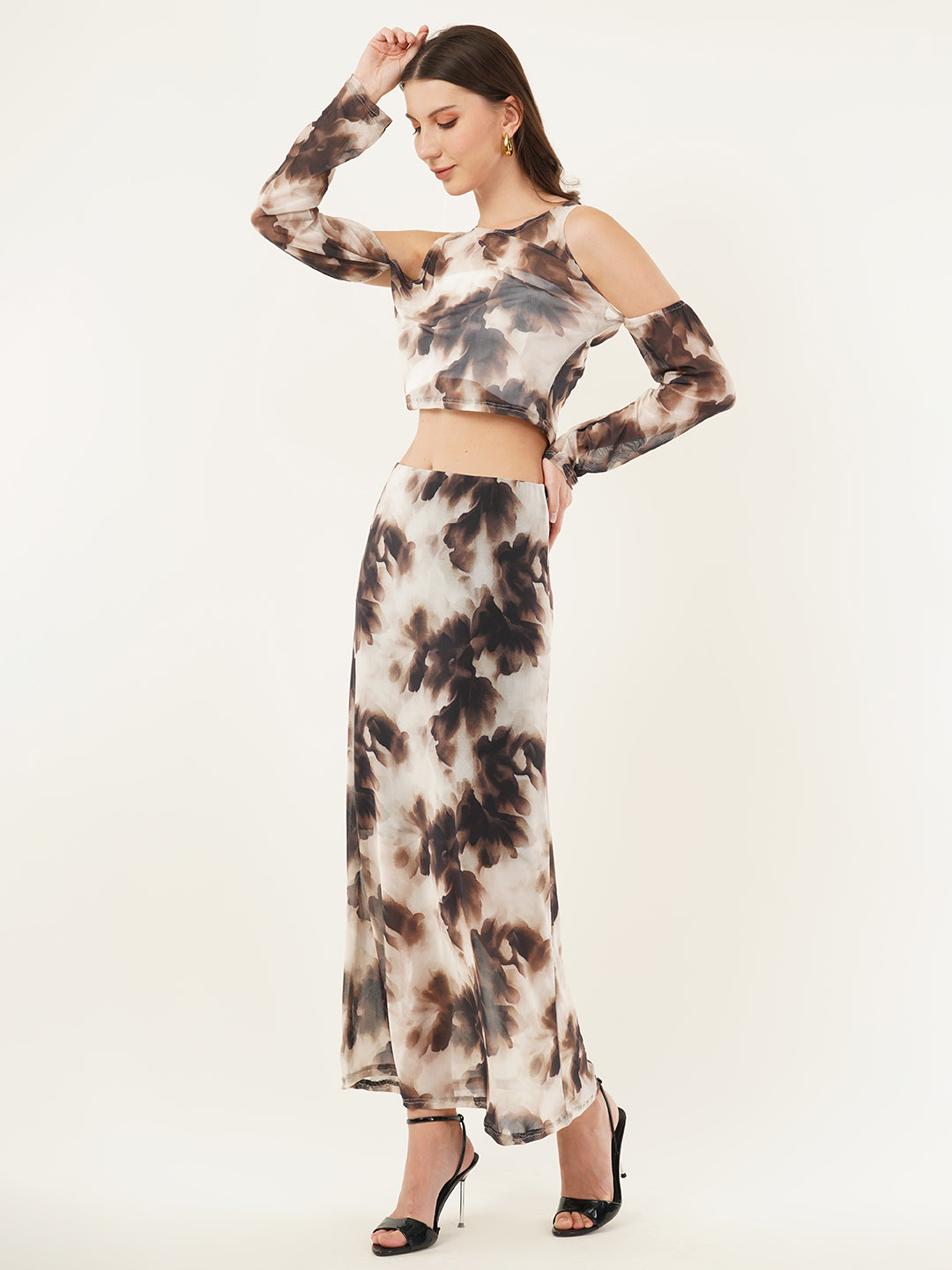 Clobug Women Printed Full Sleeve Co-ord Set