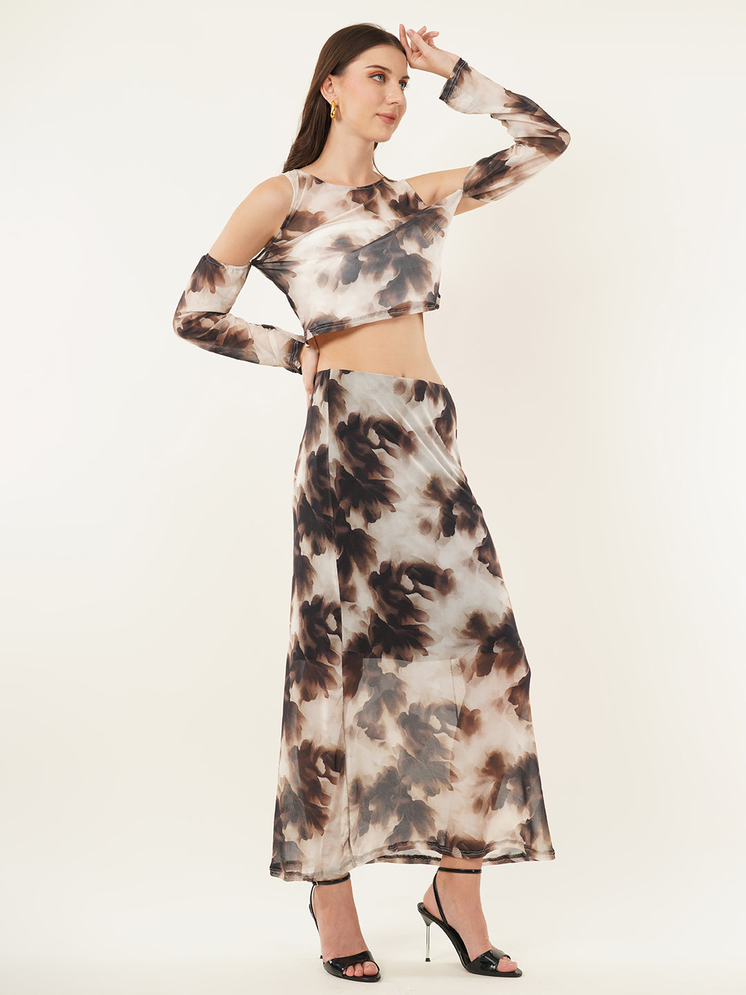 Clobug Women Printed Full Sleeve Co-ord Set