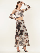 Clobug Women Printed Full Sleeve Co-ord Set