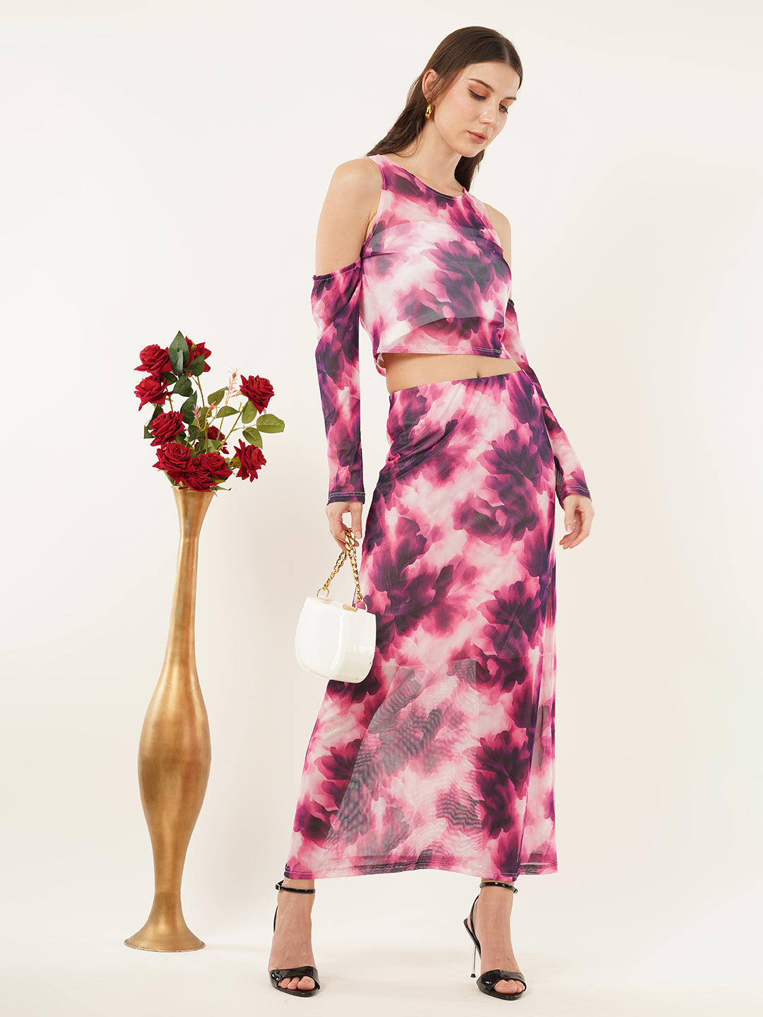 Clobug Women Printed Full Sleeve Co-ord Set