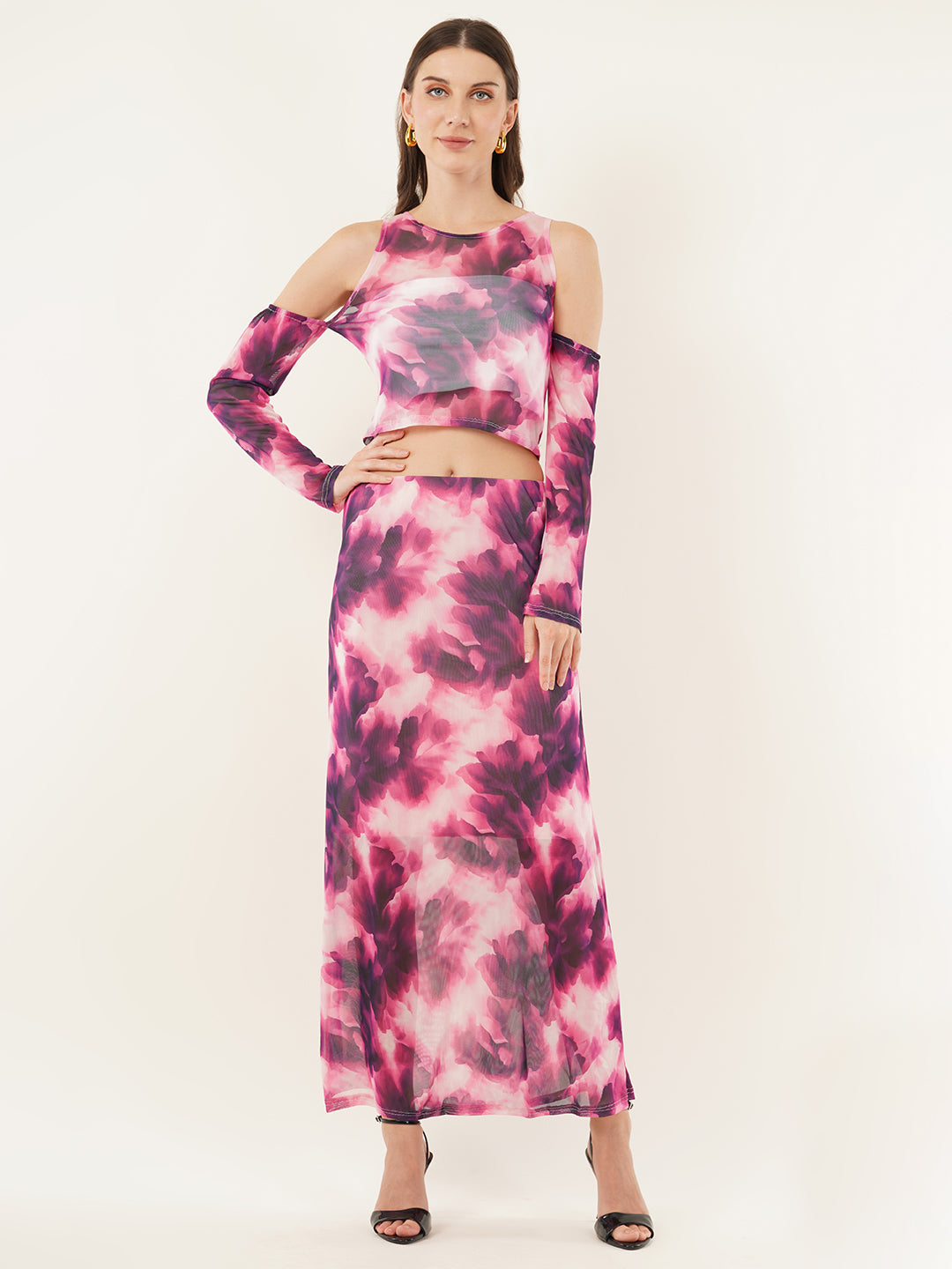 Clobug Women Printed Full Sleeve Co-ord Set